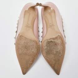 Pre Owned Valentino Pink Patent Leather Rockstud Pumps Size 39