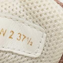 Pre Owned Valentino Multicolor Mesh and Leather Camouflage Bounce Trainer Sneakers Size 37.5