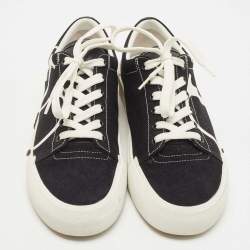 Pre Owned Valentino Black Canvas Low Top Sneakers Size 39