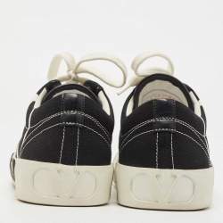 Pre Owned Valentino Black Canvas Low Top Sneakers Size 39