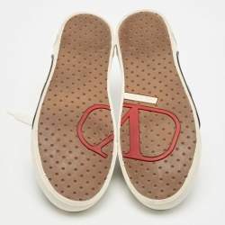 Pre Owned Valentino Black Canvas Low Top Sneakers Size 39