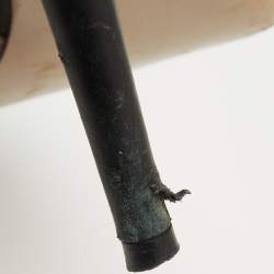 Pre Owned Valentino Black/Beige Leather Rockstud Pumps Size 39