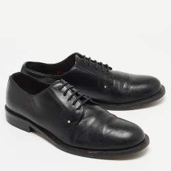 Valentino Black Leather Lace Up Derby Size 38