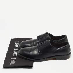 Valentino Black Leather Lace Up Derby Size 38