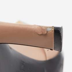 Pre Owned Valentino Pink Leather Roman Stud Pointed Toe Mules Size 37