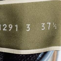 Pre Owned Valentino Multicolor Camo Print Leather and Canvas Rockrunner Sneakers Size 37.5