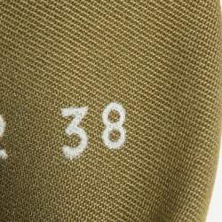 Pre Owned Valentino Multicolor Camo Print Suede,Leather and Knit Fabric Rockrunner Sneakers Size 38