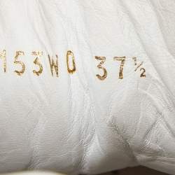 Pre Owned Valentino White Leather VLTN Bounce Sneakers Size 37.5