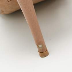 Pre Owned Valentino Beige Leather Rockstud Pumps Size 37.5