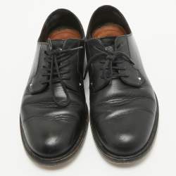 Valentino Black Leather Lace Up Derby Size 36