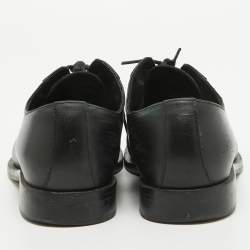 Valentino Black Leather Lace Up Derby Size 36