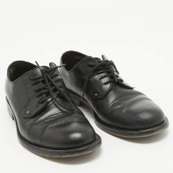 Valentino Black Leather Lace Up Derby Size 36