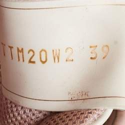 Pre Owned Valentino White Leather  Rockstud  Slip On Sneakers Size 39