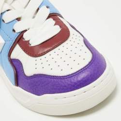 Pre Owned Valentino Multicolor Leather Roman Stud Sneakers Size 35