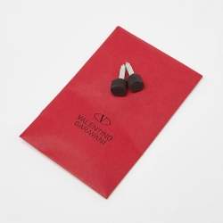 Pre Owned Valentino Multicolor Leather Rockstud Ankle Strap Cage Sandals Size 37.5