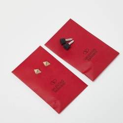 Pre Owned Valentino Black Snakeskin and Patent Leather Rockstud Ankle Strap Pumps Size 37.5