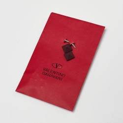 Pre Owned Valentino Burgundy Leather Rockstud High Top Sneakers Size 38