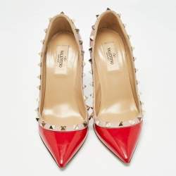 Valentino Red Patent Leather Rockstud Pumps Size 36