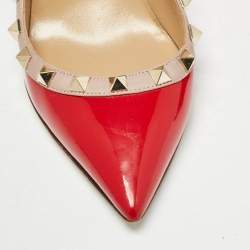 Valentino Red Patent Leather Rockstud Pumps Size 36