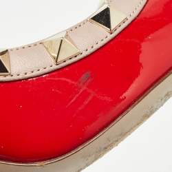 Valentino Red Patent Leather Rockstud Pumps Size 36