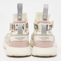 Valentino Multicolor Suede and Fabric VLTN Heroes Sneakers Size 37.5