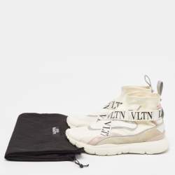 Valentino Multicolor Suede and Fabric VLTN Heroes Sneakers Size 37.5