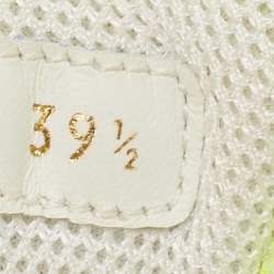 Pre Owned Valentino Green Leather and Mesh Climbers Sneakers Size 39.5