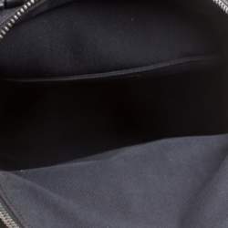 Valentino Black Canvas Embroidered Butterfly Backpack 