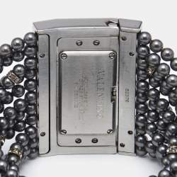 Pre Owned ساعة يد نسائية فالنتينو 52376 ستانلس ستيل فضية 45مم