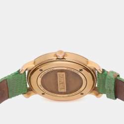 مملوكة مسبقًا Valentino Silver Yellow Gold Plated Histoire Women's Wristwatch 37 mm