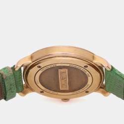 مملوكة مسبقًا Valentino Silver Yellow Gold Plated Histoire Women's Wristwatch 37 mm