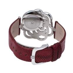 Valentino White Stainless Steel Rosier Baselworld V55 Women's Wristwatch 40 mm