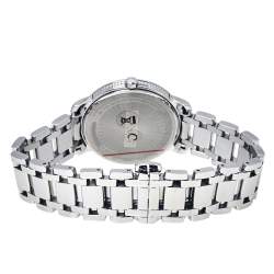 Pre Owned Valentino Black Stainless Steel V56 Women's Wristwatch 36 mm