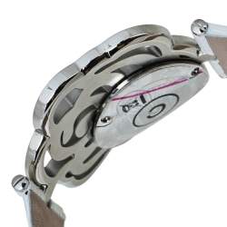 Pre Owned Valentino White Stainless Steel Rosier Baselworld V55 Women's Wristwatch 40MM