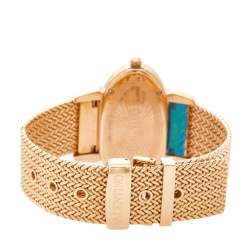 Pre Owned Valentino Black Rose Gold Plated Stainless Steel Seduction Women's Wristwatch 40 mm