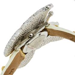Valentino Mother of Pearl Stainless Steel Python 8751285015 Women's Wristwatch 46 mm