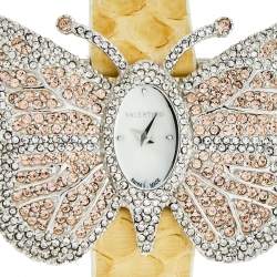 Valentino Mother of Pearl Stainless Steel Python 8751285015 Women's Wristwatch 46 mm