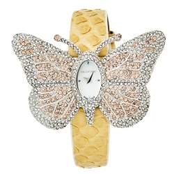 Valentino Mother of Pearl Stainless Steel Python 8751285015 Women's Wristwatch 46 mm
