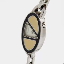 Pre Owned Valentino White Stainless Steel Women's Wristwatch 21 mm