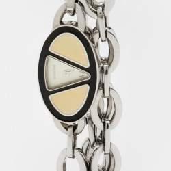 Pre Owned Valentino White Stainless Steel Women's Wristwatch 21 mm