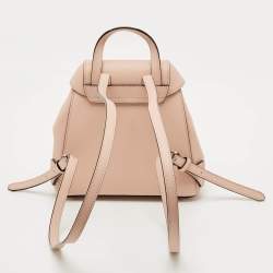 مملوكة مسبقًا حقيبة ظهر فالإكسترا إيسايد صغيرة جلد وردي