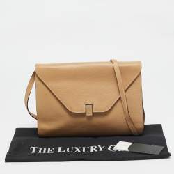 Valextra Beige Leather Iside Flap Shoulder Bag