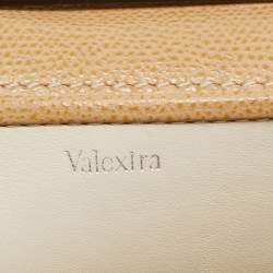 Valextra Beige Leather Iside Flap Shoulder Bag