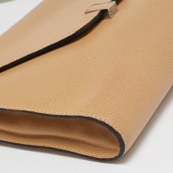 Valextra Beige Leather Iside Flap Shoulder Bag