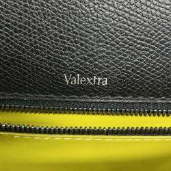 Pre Owned Valextra Valextra Iside 2Way Shoulder Bag Black Leather Size Large