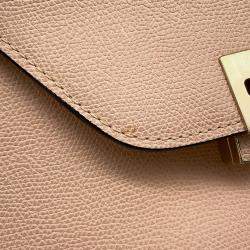 Pre Owned حقيبة فالاكسسترا جلد بيج مقاس متوسط 2 اتجاه إيديد