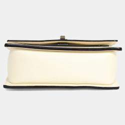 مملوكة مسبقًا Valextra Cream Calfskin Leather Spritzer Small Crossbody