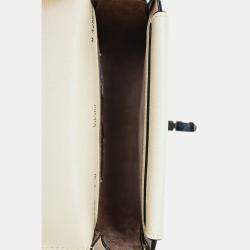 مملوكة مسبقًا Valextra Cream Calfskin Leather Spritzer Small Crossbody