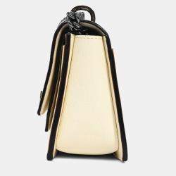 مملوكة مسبقًا Valextra Cream Calfskin Leather Spritzer Small Crossbody