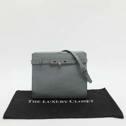 مملوكة مسبقًا Valextra Brera Azur Leather Crossbody Bags